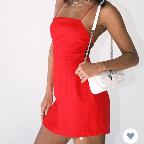 open lace back dress Senorita Mesh Strappy Mini Dress main image 0